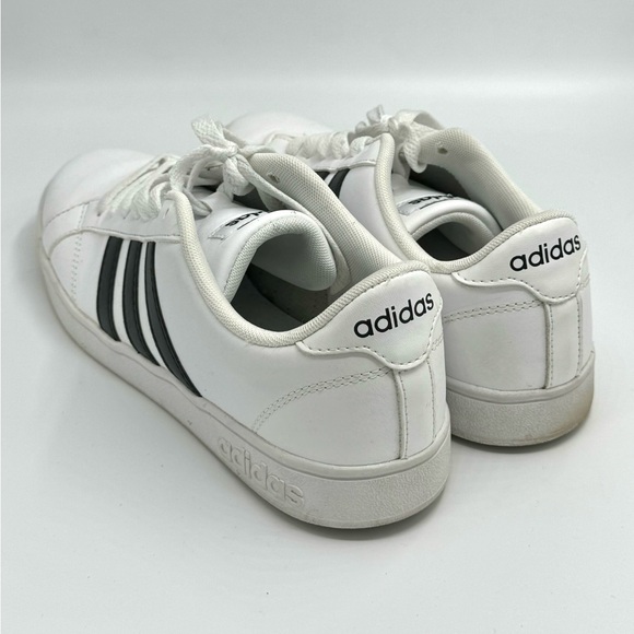 Adidas Neo Cloudfoam Classic white with black stripe sneakers women’s 9 - Picture 5 of 11